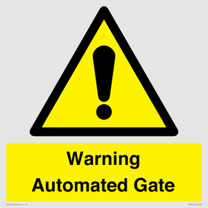 Warning Automated Gate